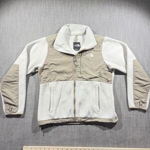 ✨North Face Women's Two-Tone Beige and Cream Fleece Ski Jacket✨